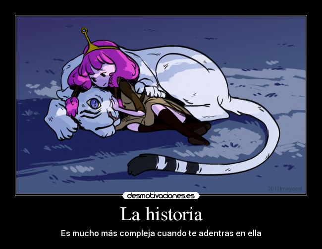 carteles historia princess bubblegum adventure time the vault desmotivaciones