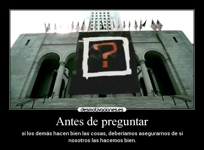 Antes de preguntar -