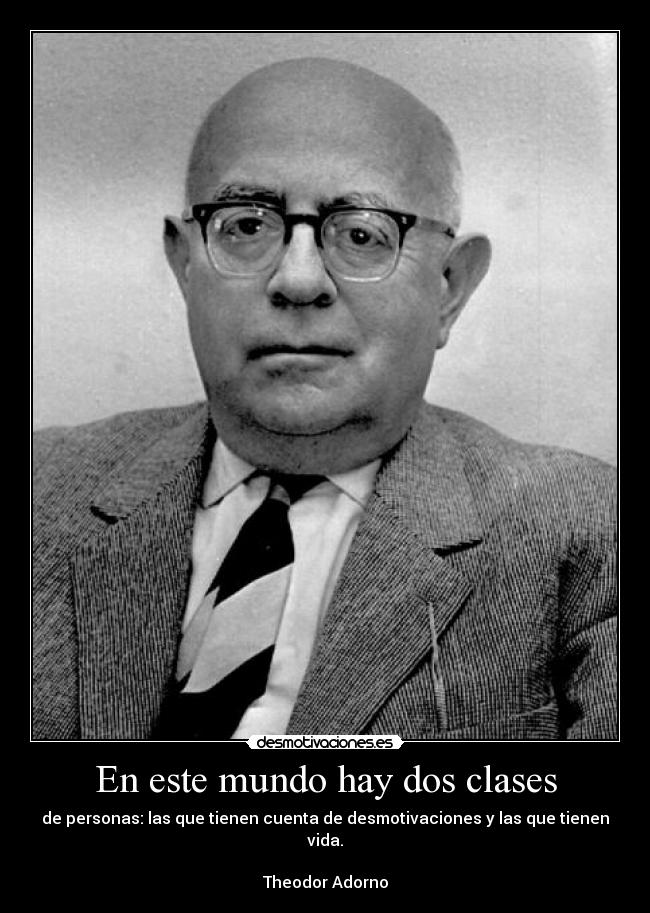 En este mundo hay dos clases -