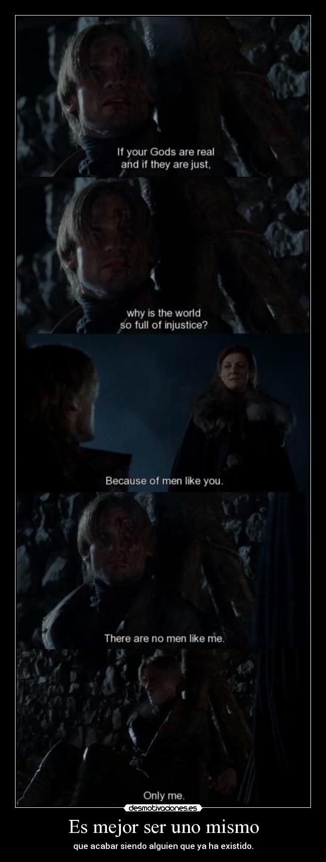 carteles jaime lannister catelyn tully stark mis hijas llamaran arya esteva lucina esteva desmotivaciones