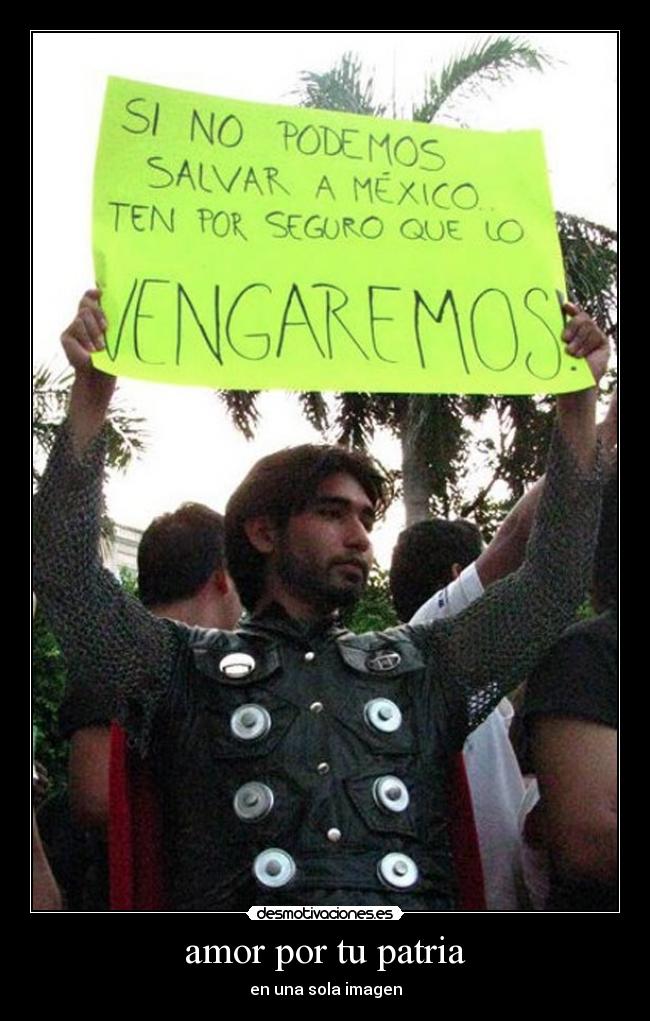 amor por tu patria - en una sola imagen