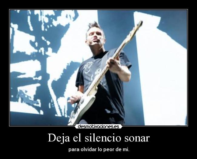Deja el silencio sonar -
