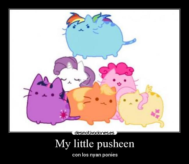 My little pusheen - con los nyan ponies