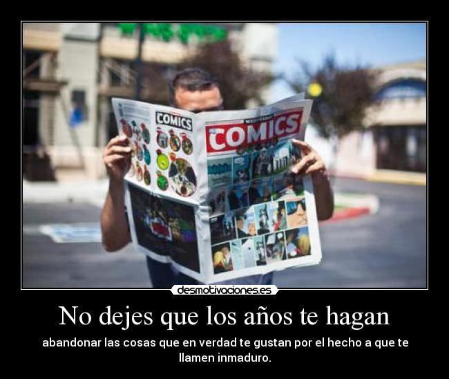 No dejes que los años te hagan -