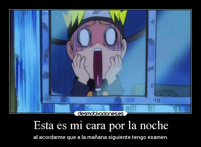 Esta es mi cara por la noche -