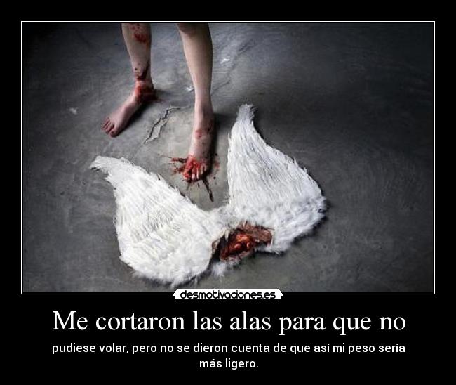 Me cortaron las alas para que no - 