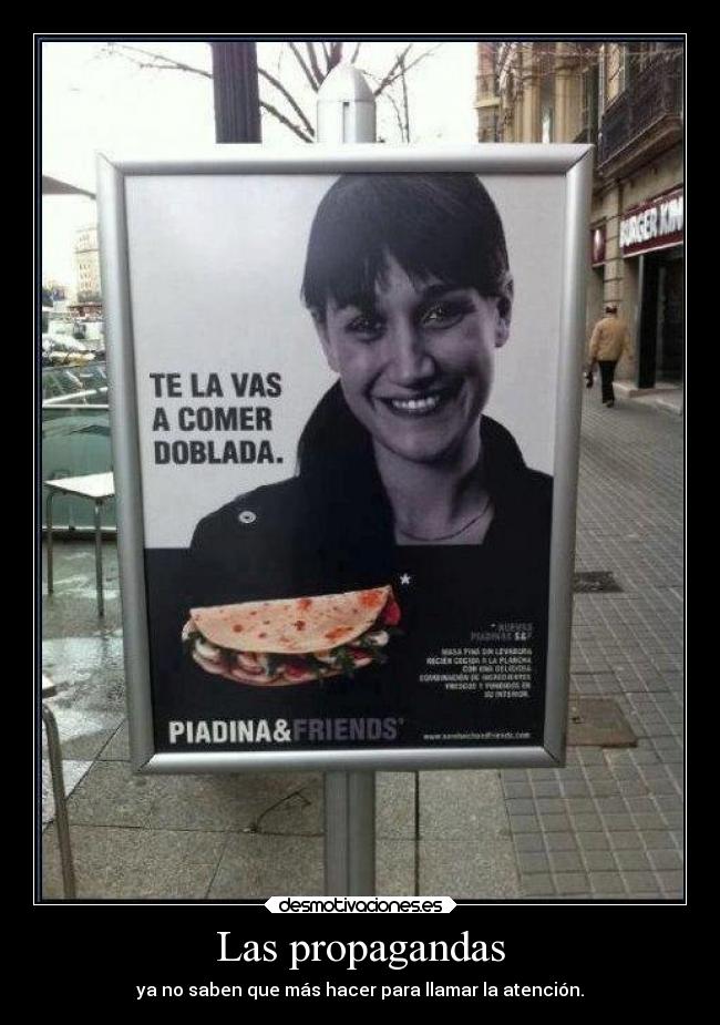 carteles propagandas comida mundo humor desmotivaciones