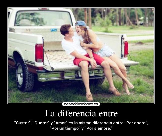 La diferencia entre -