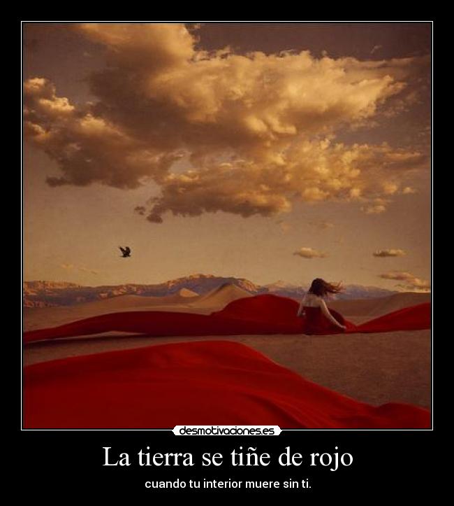La tierra se tiñe de rojo -