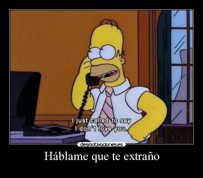 Háblame que te extraño -