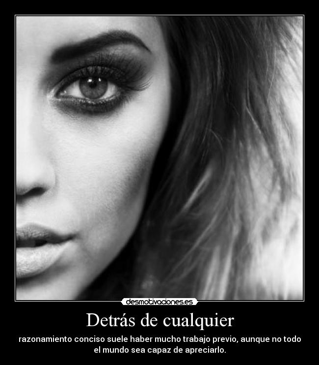 Detrás de cualquier -