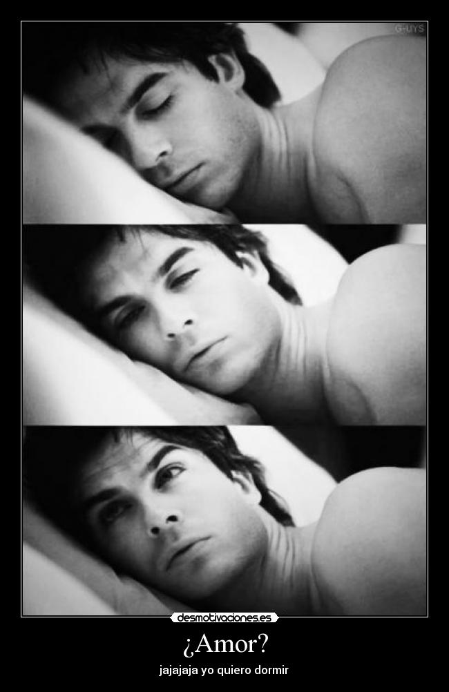 ¿Amor? - jajajaja yo quiero dormir