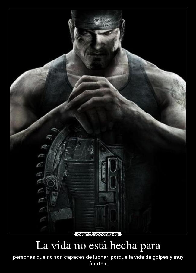 La vida no está hecha para -