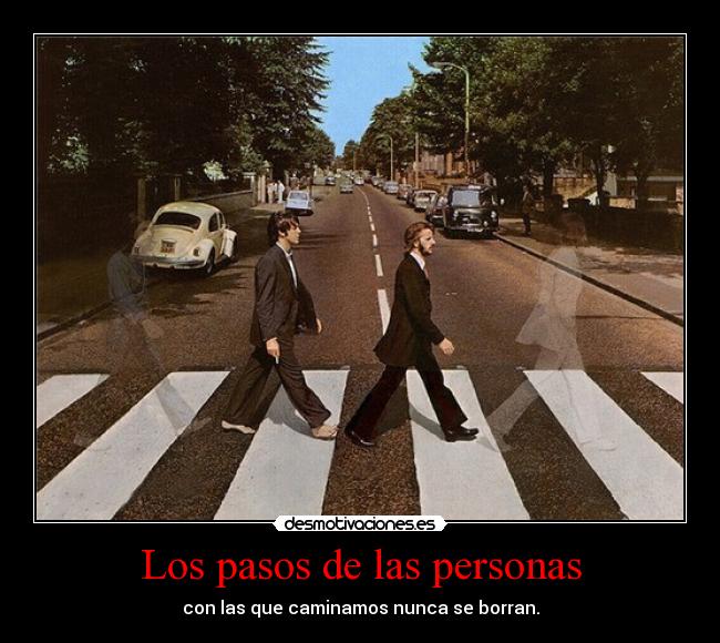 Los pasos de las personas - 