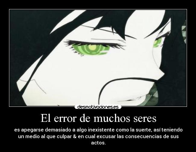 El error de muchos seres -