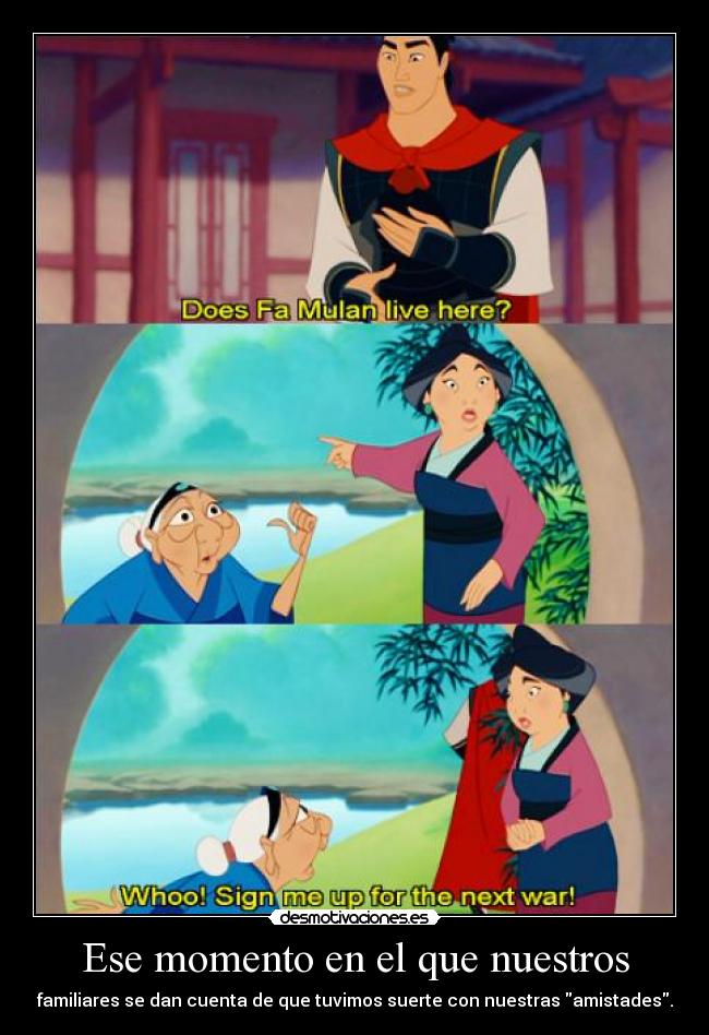 carteles darkbutterfly mulan disney vaya con abuelita kirch clandominadores desmotivaciones