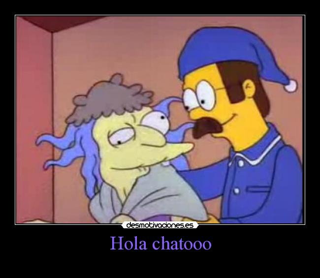 carteles simpsons abuelita flanders latino dice hola miguel muero desmotivaciones