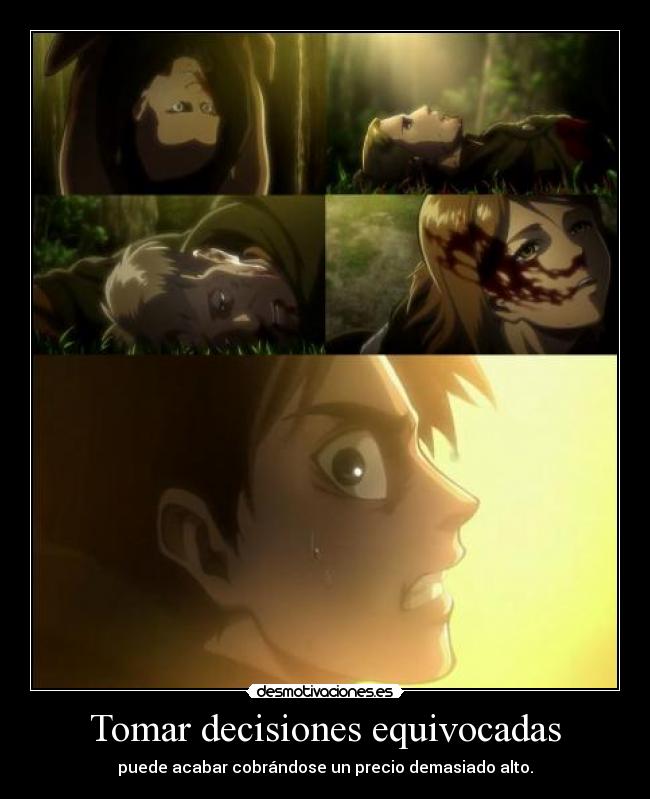 carteles raptorhunters nigatsu harukaze anime manga otaku eren amigos muerte decision equivocada precio petr desmotivaciones