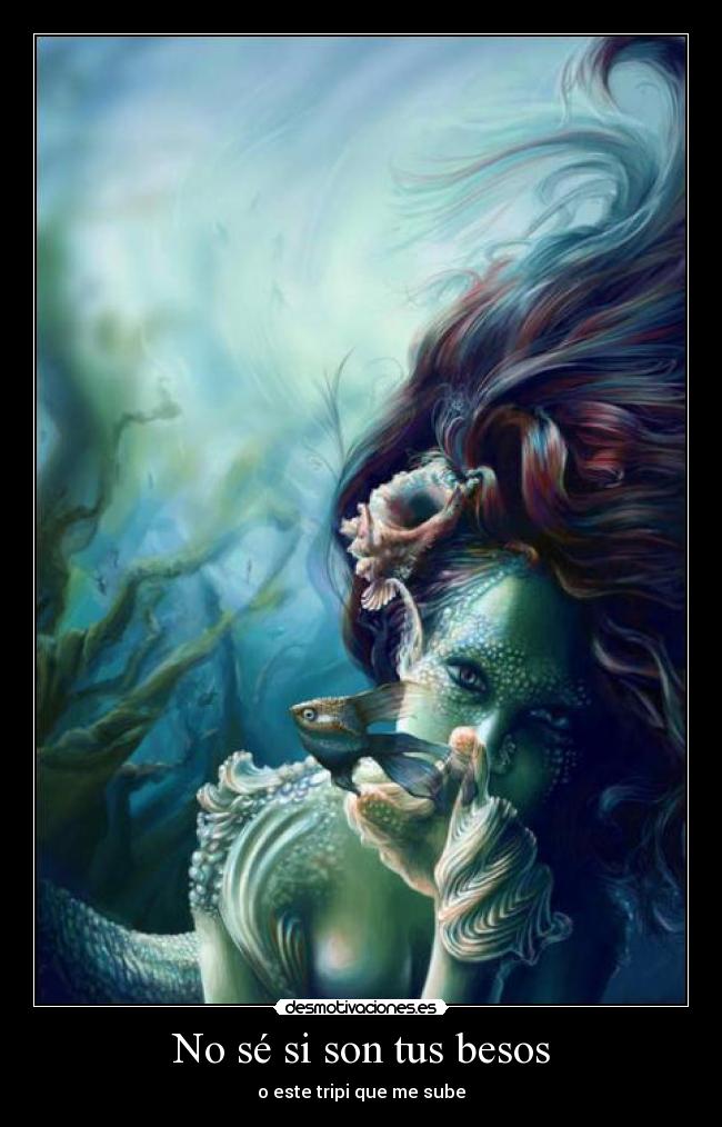 No sé si son tus besos - o este tripi que me sube