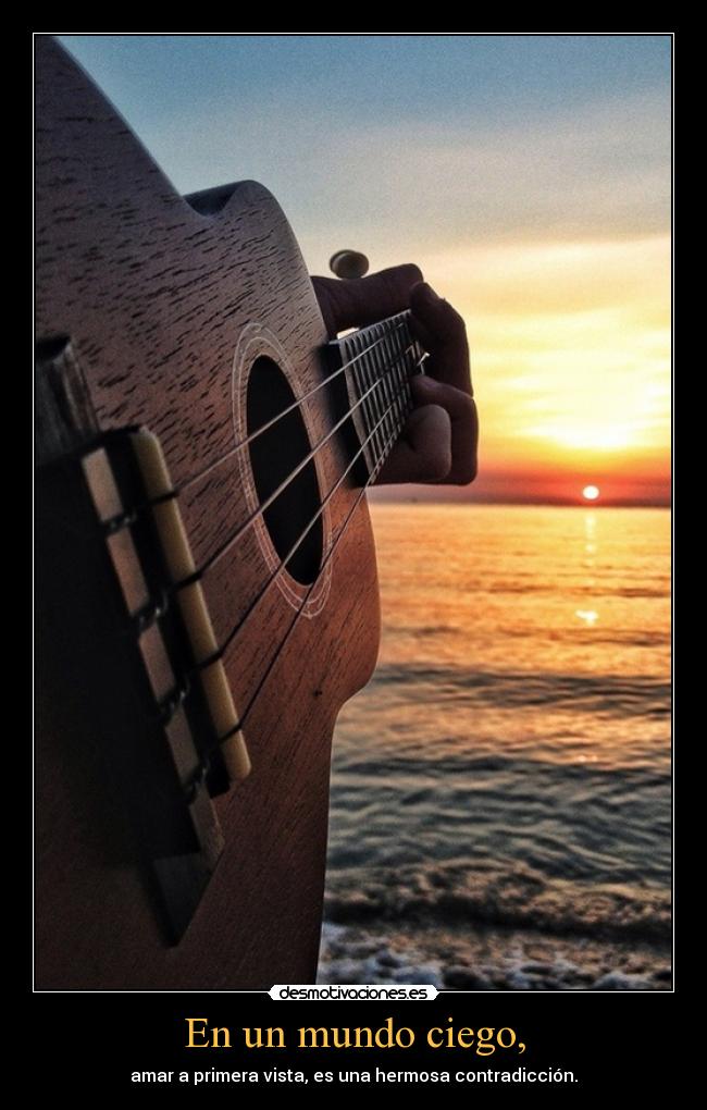 En un mundo ciego, - 