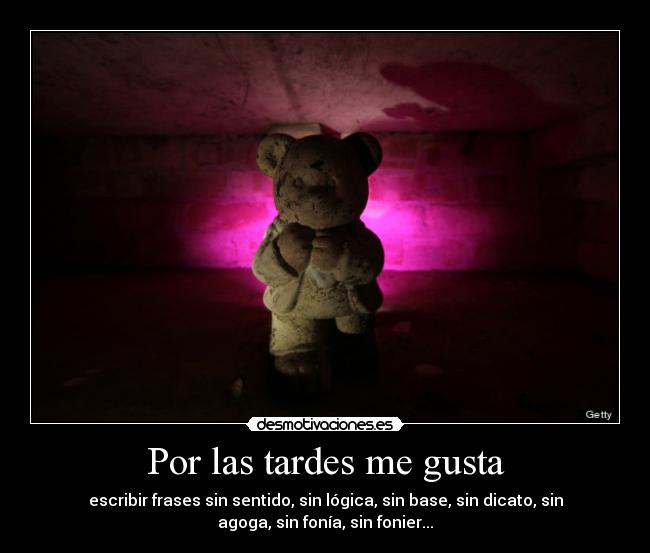 Por las tardes me gusta - 