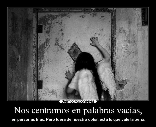 Nos centramos en palabras vacías, -