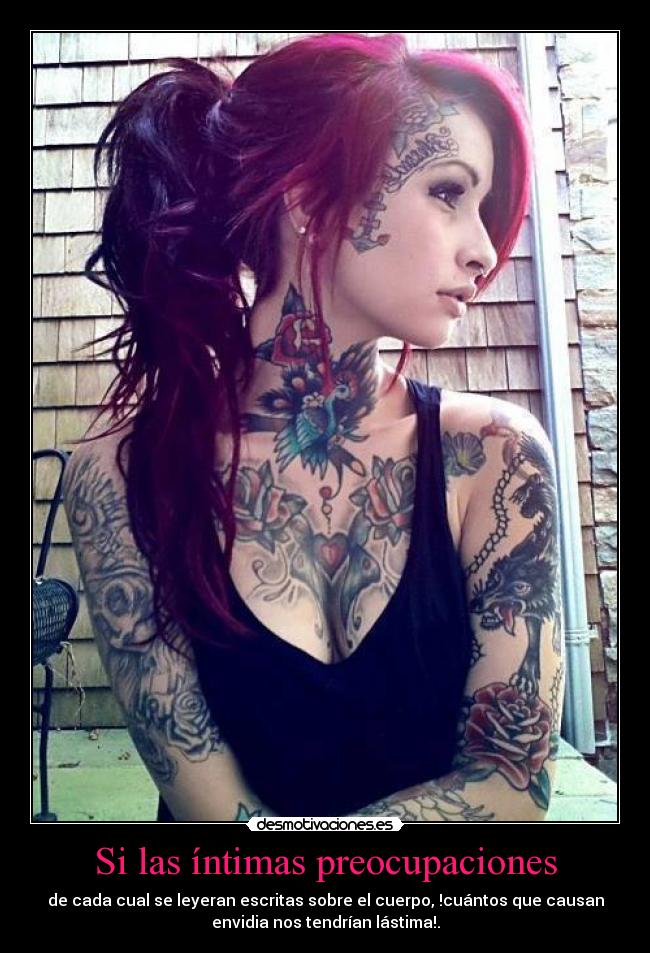 Si las íntimas preocupaciones -