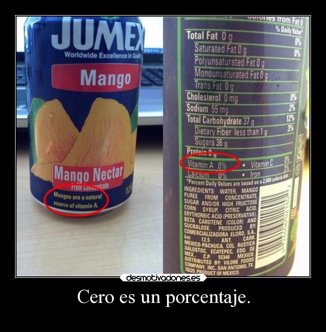 Cero es un porcentaje. - 