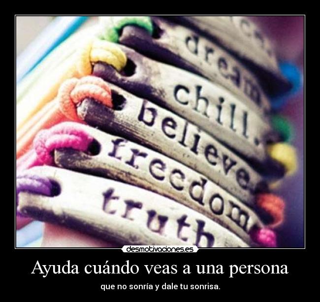 Ayuda cuándo veas a una persona - 