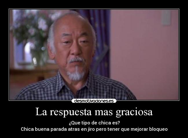 La respuesta mas graciosa - 