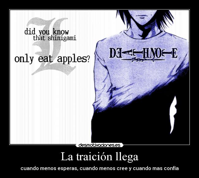 carteles death note lawliet desmotivaciones