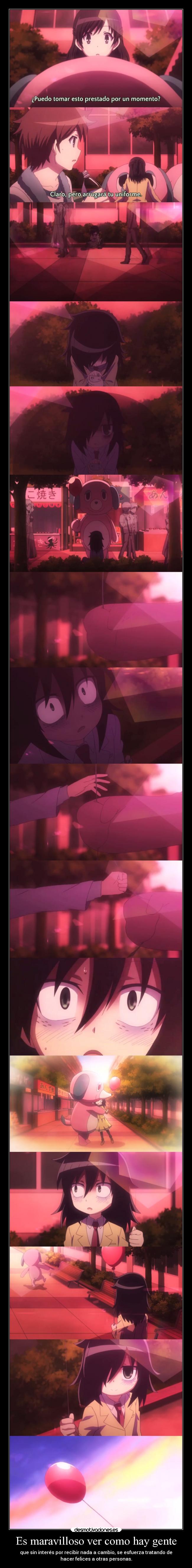 Es maravilloso ver como hay gente -