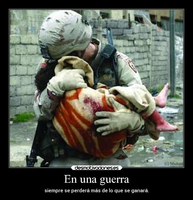 En una guerra -