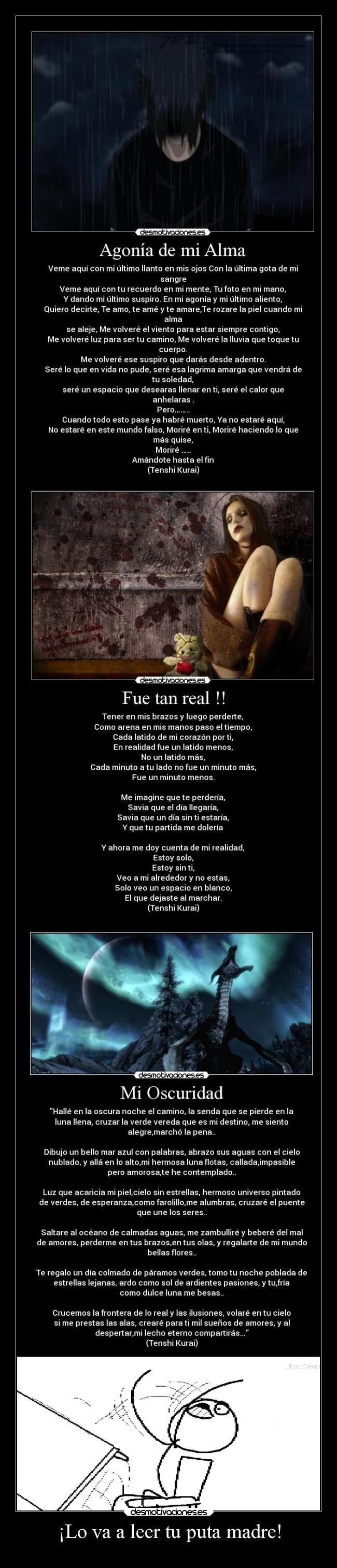 ¡Lo va a leer tu puta madre! - 