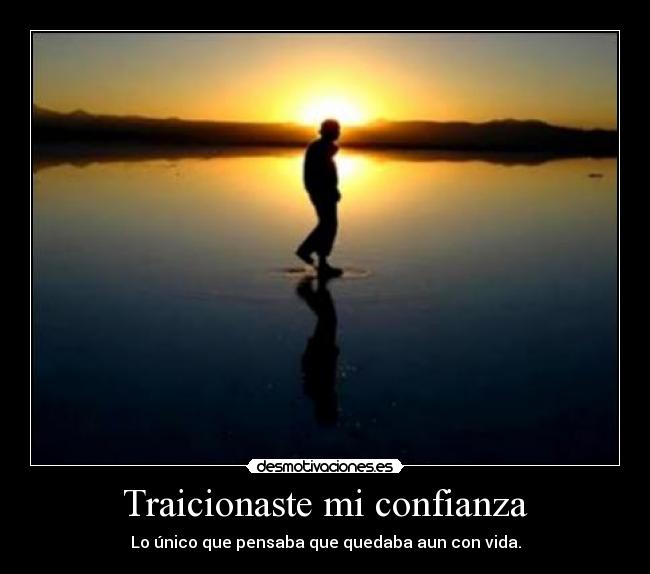 Traicionaste mi confianza -
