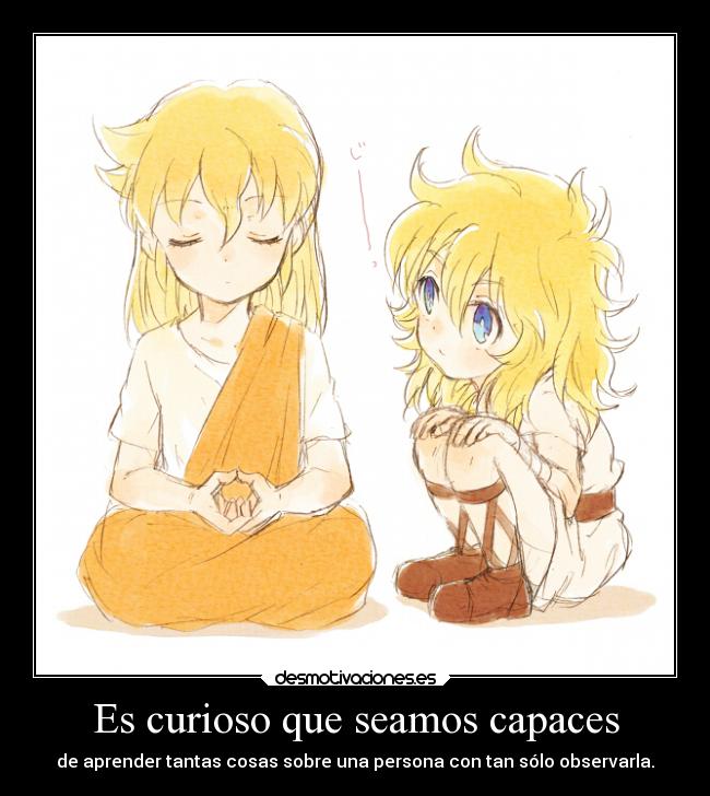 Es curioso que seamos capaces - 