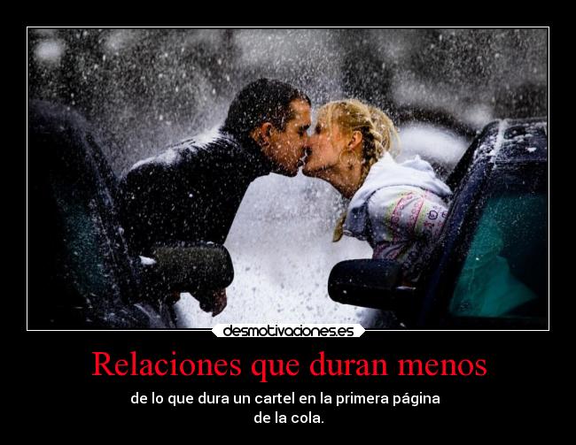 Relaciones que duran menos - 