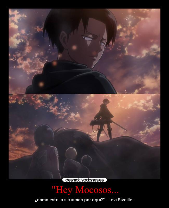 carteles anime shingeki kyojin levi rivaille echos reales frases celebres desmotivaciones