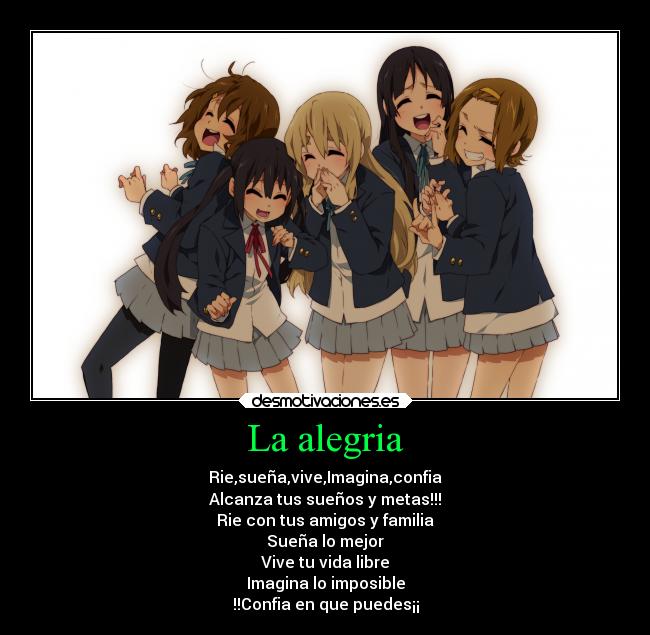 La alegria -