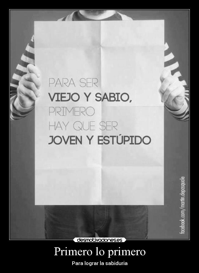 Primero lo primero -