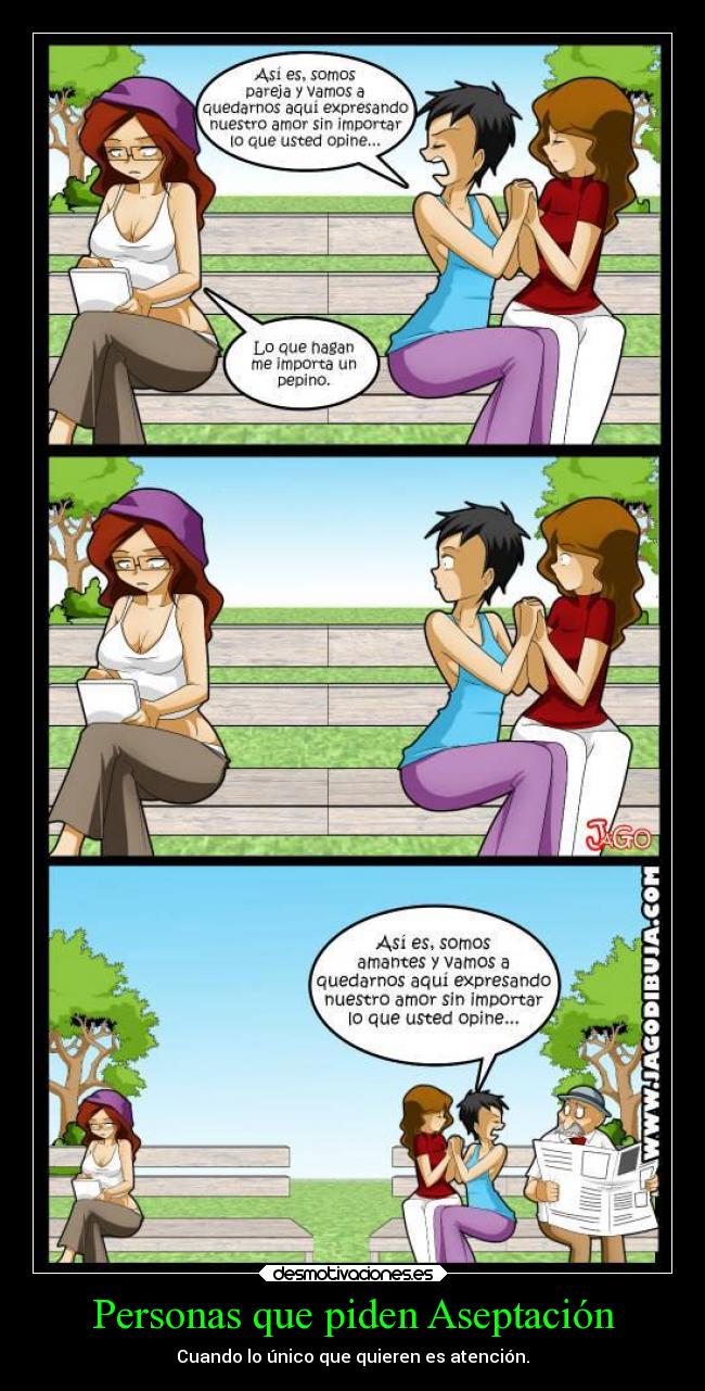 Personas que piden Aseptación -