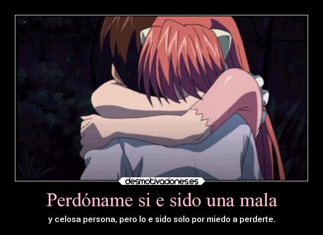 carteles anime otaku manga elfen lied lucy nyu kaede devilbrigade mukkuroattacks infiernodeangeles mala celos desmotivaciones