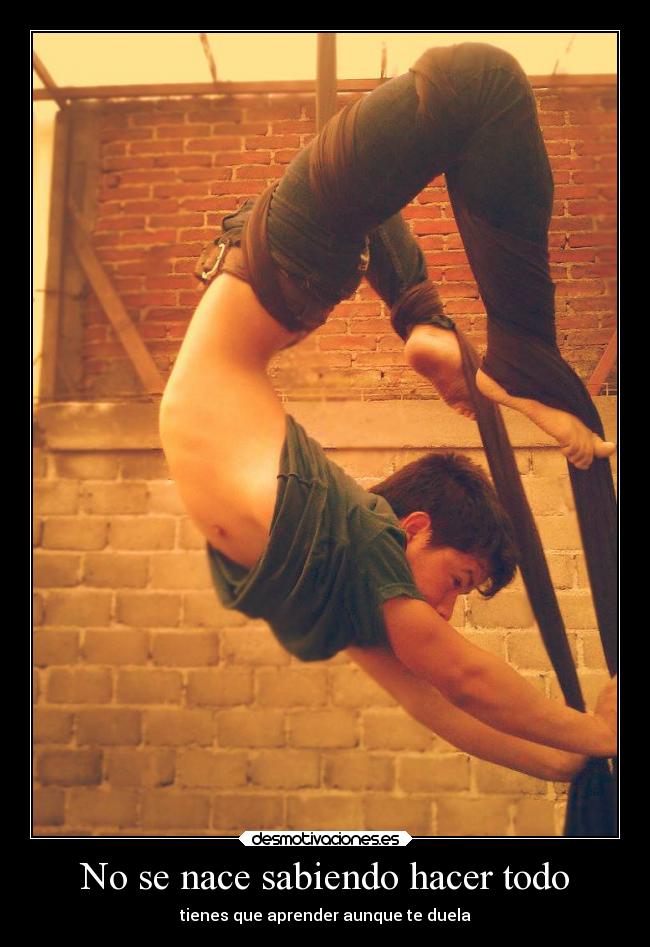 carteles deportes arte danza aerea desmotivaciones