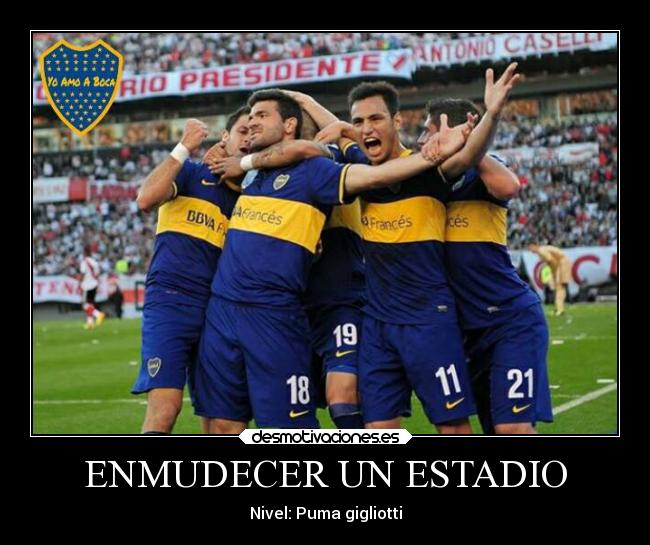 ENMUDECER UN ESTADIO - Nivel: Puma gigliotti