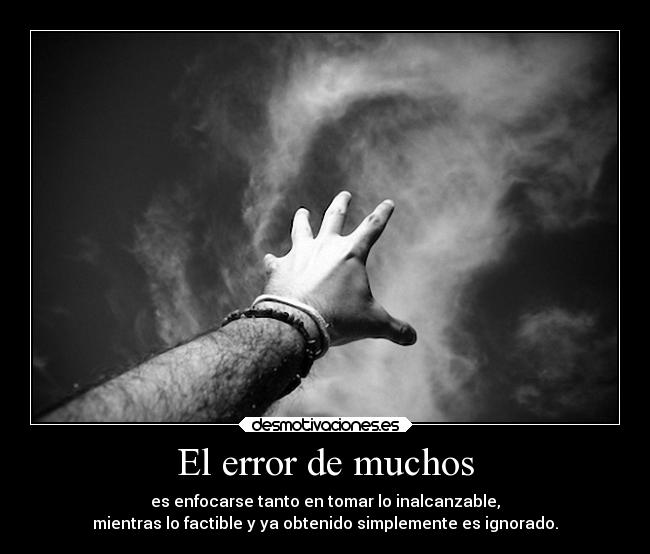 El error de muchos - 