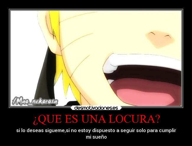 ¿QUE ES UNA LOCURA? -