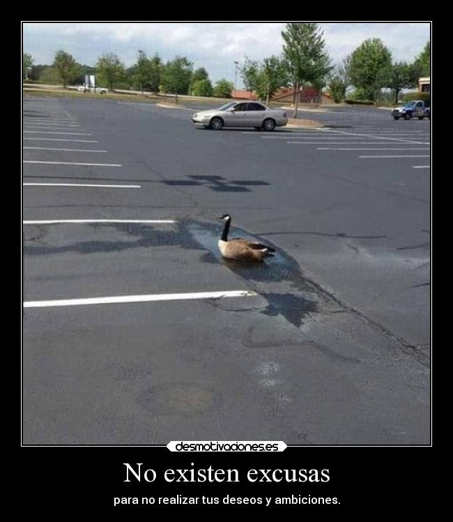 No existen excusas -