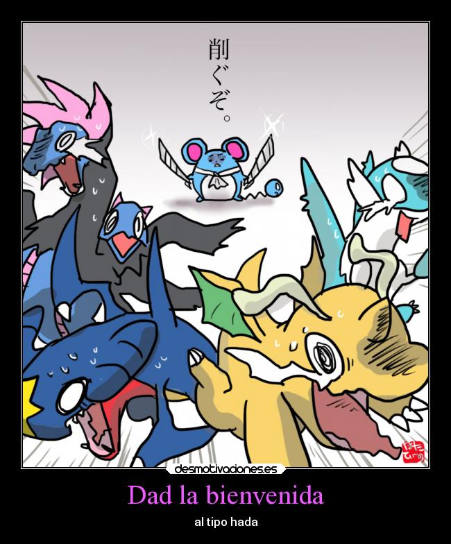 Dad la bienvenida - al tipo hada