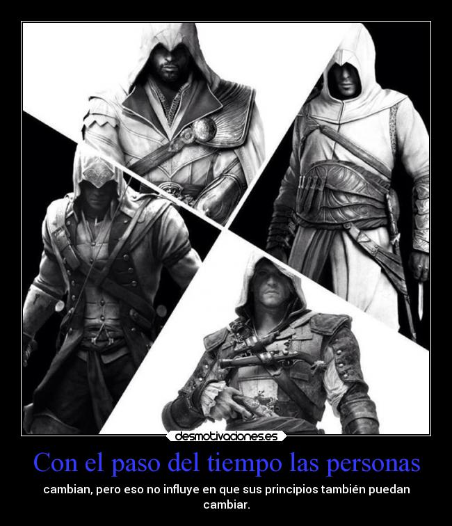 Con el paso del tiempo las personas -