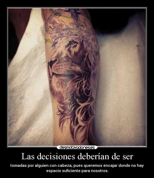 Las decisiones deberían de ser -